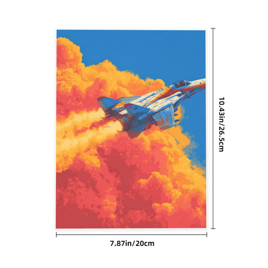 Dynamic Fighter Jet Crystal Sticker – High-Definition Aviation Theme Artwork, Waterproof Durable Wall/Desk Crystal Decoration for Home & Office