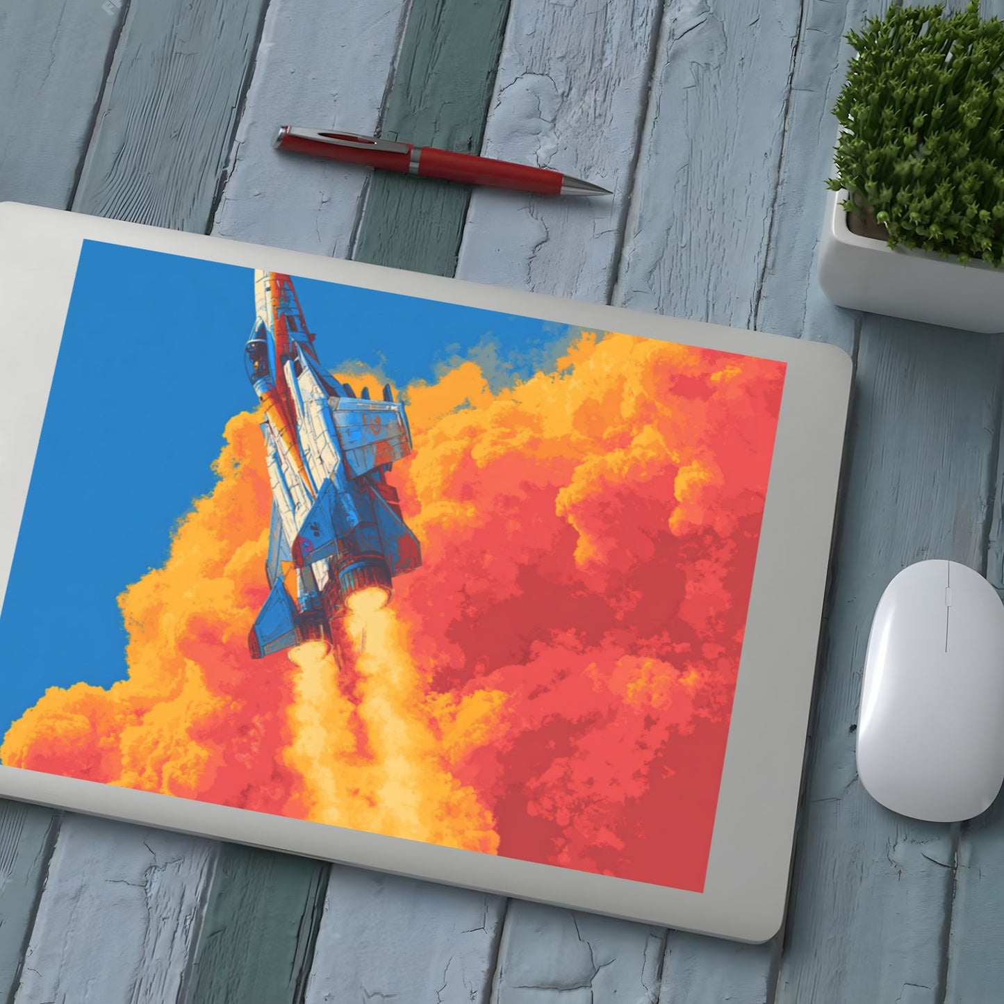 Dynamic Fighter Jet Crystal Sticker – High-Definition Aviation Theme Artwork, Waterproof Durable Wall/Desk Crystal Decoration for Home & Office
